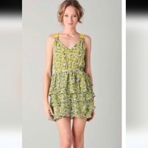 Patterson J. Kincaid Ruffle mini-dress Size Small